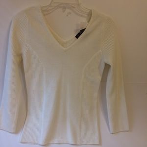 V- Neck Sweater Ivory